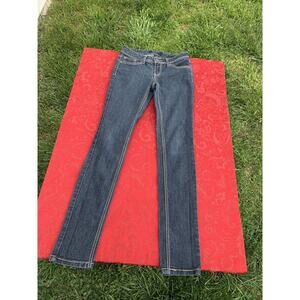 Earl Jean Blue‎ Jeans Size 5 Womens Skinny Denim Embroidered stretch spring